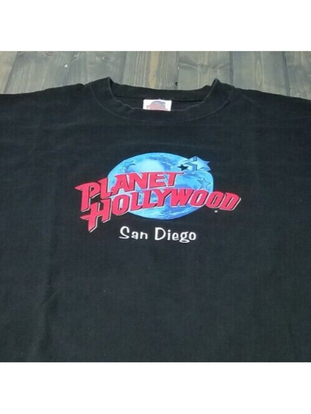 Vintage Planet Hollywood San Diego T-Shirt BLACK Size XXLARGE XXL Made in USA